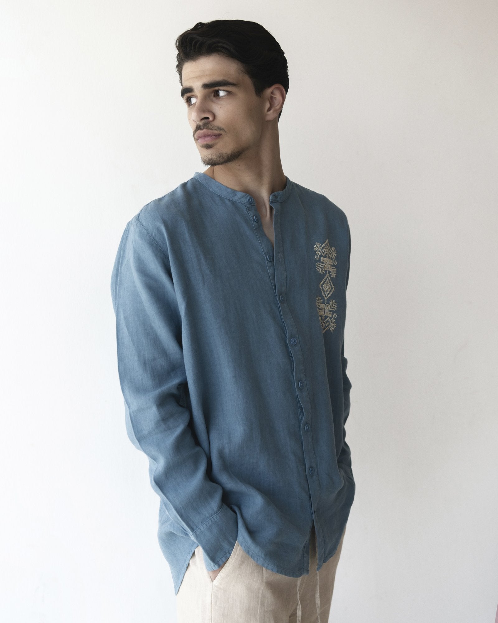Drift Collarless Shirt